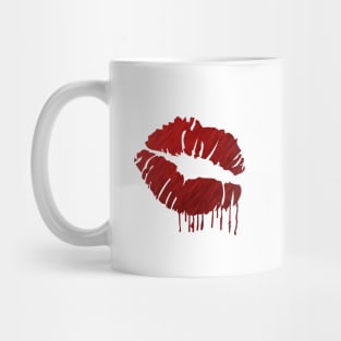 'Dripping Blood Lips' Modern Makeup Artist Gift Mug